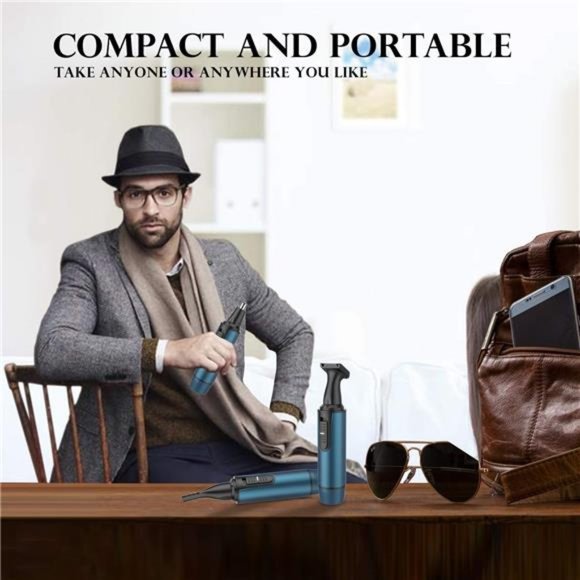 Ear and Nose Hair Trimmer Professional USB Rechargeable Nose Trimmer Kit - Picture 6 of 6